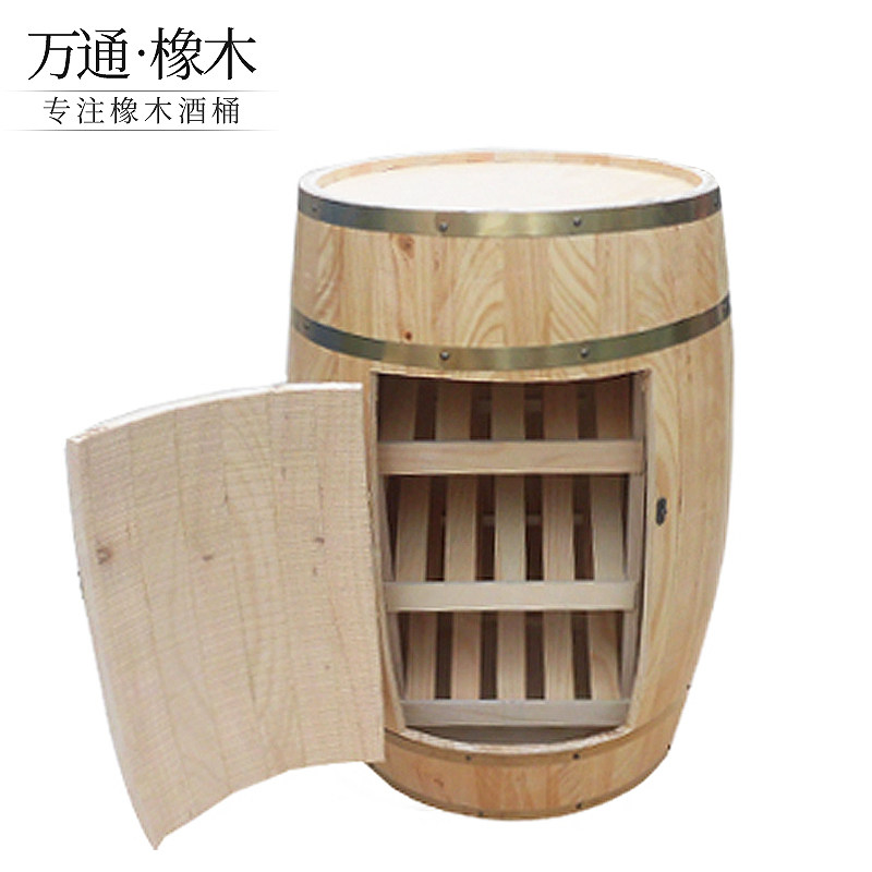 酒桶存酒柜 开门酒柜 葡萄酒桶 木桶实木装饰酒架储存酒柜定做