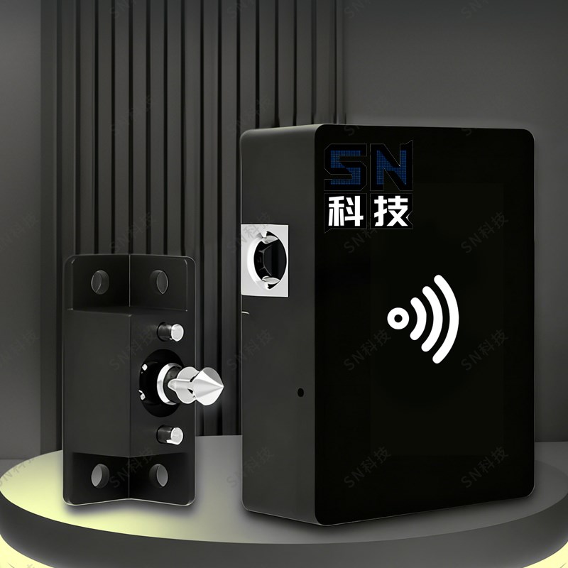 酒柜锁免打孔感应柜锁陈列展示柜隐形锁刷卡锁玻璃柜门暗装电子锁
