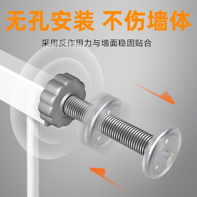 免打孔防猫门栏猫咪栏杆宠物围栏105cm高拦猫栅栏3.5间隙防跳室内
