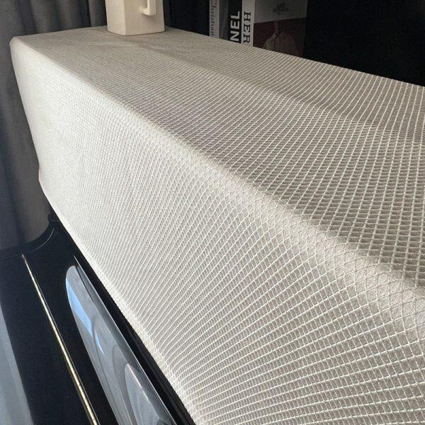 盖布钢琴罩轻奢布艺防尘提花立体欧式简约钢琴键盘凳罩盖巾高级感