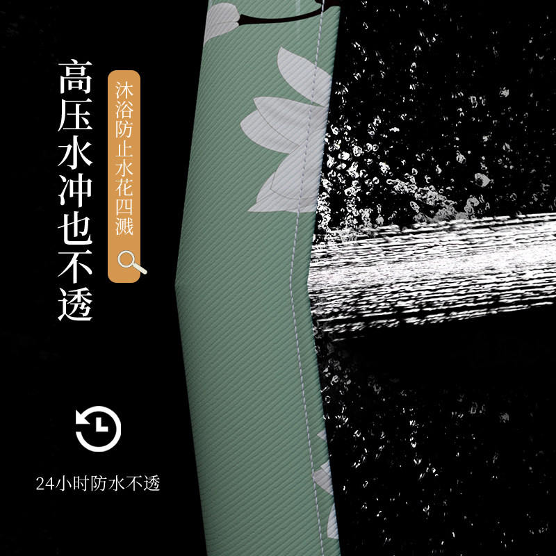 浴帘套装免打孔防水防霉加厚浴室隔断帘窗帘门帘卫生间淋浴帘隔帘