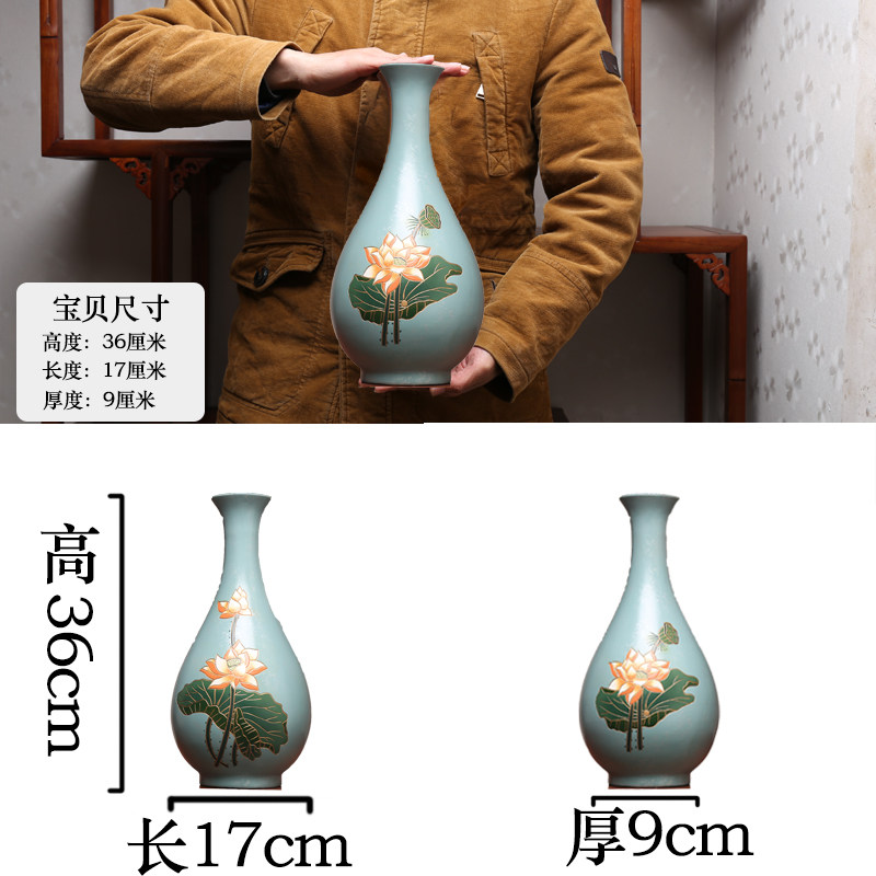 云南丽江中式悬玄关装饰品电视柜禅意酒柜博古架摆件玉壶春工艺品