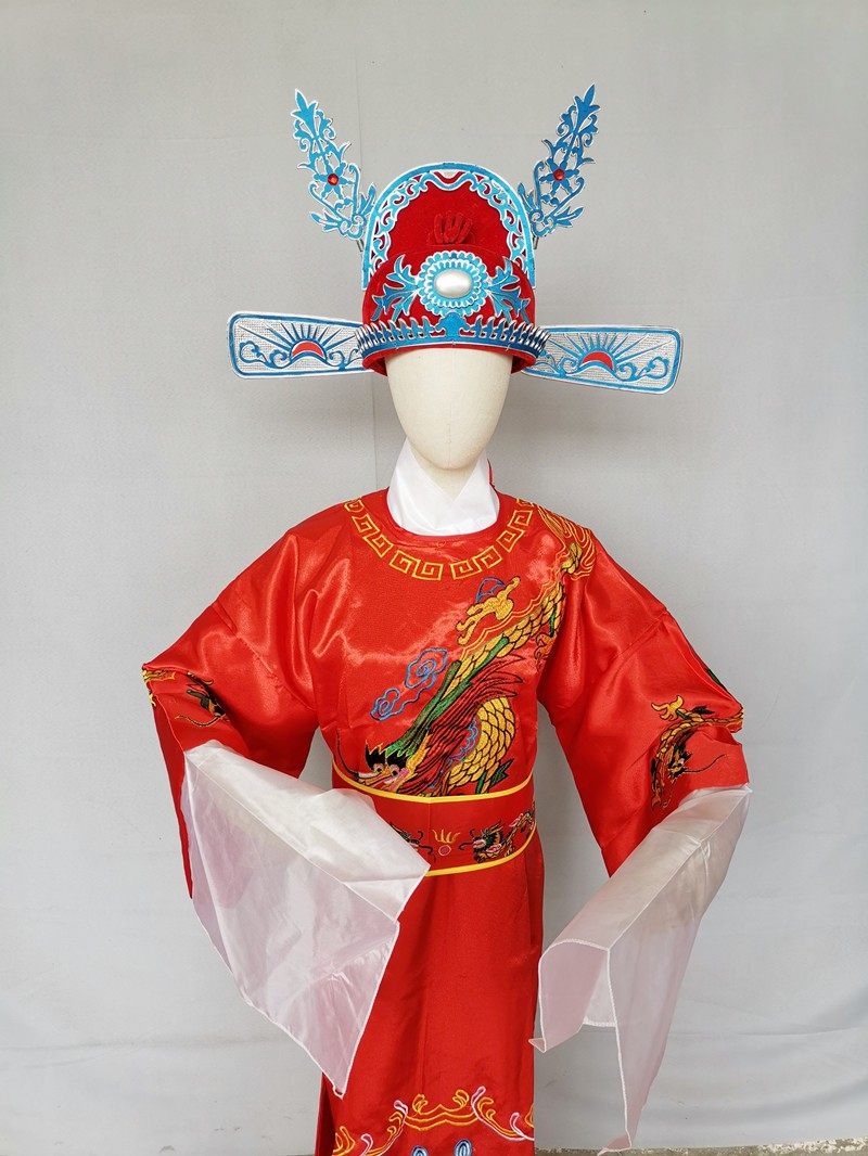 女驸马状元服凤冠霞披中式婚礼新郎新娘服装帽子结婚古装戏服演出