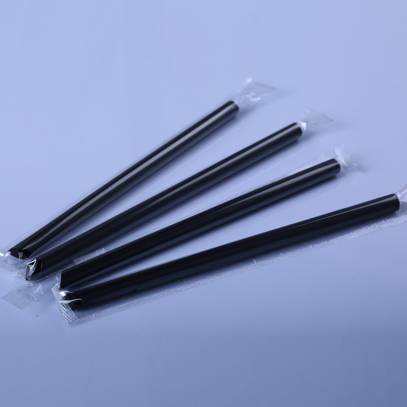 PLA环保纸吸管一次性珍珠奶茶大吸管透明吸管黑色粗吸管独立包装