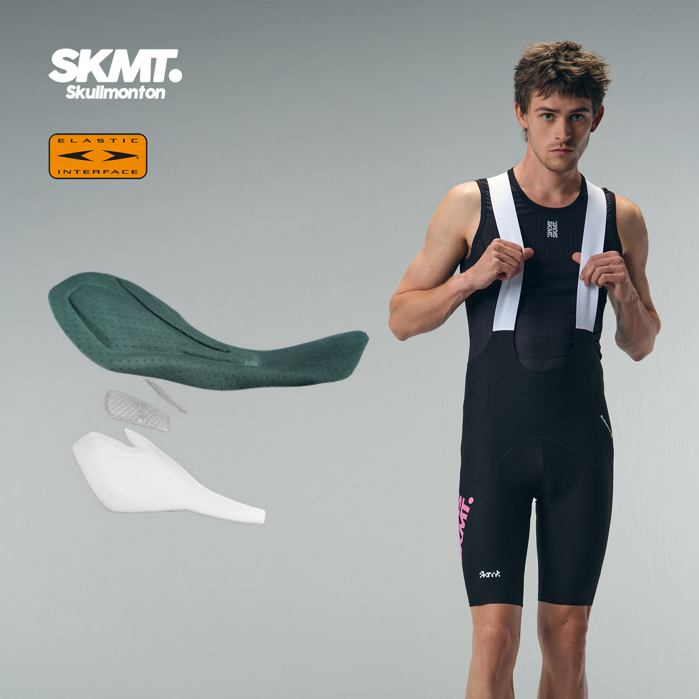 thumbnail for SKMT Road Bike Men's One-piece Suspender Shorts, Summer New Double-Arrow Jacket, Breathable Professional Cycling Wear, Shante