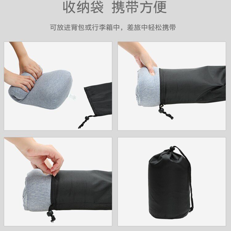 办公室午睡枕小号便携枕头多功能腰靠记忆棉慢回弹旅行午休趴睡枕