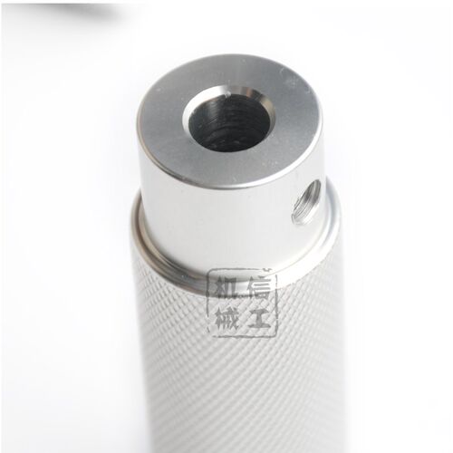 铝合金滚花铝手柄手轮 M8/M10锁紧螺丝圆柱网纹把手防滑 电机定位