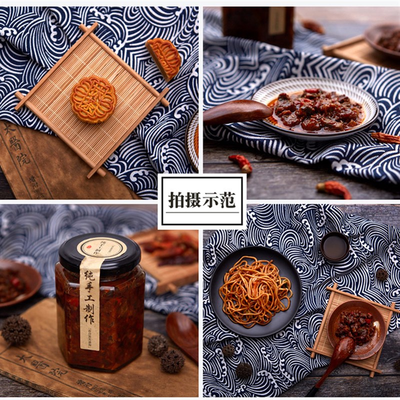 复古古风摆件食物食品美食拍照摄影拍摄道具套装盘子背景布饰品