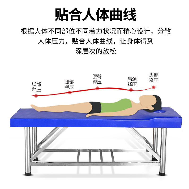 不锈钢按摩牀搓背搓澡牀浴池洗澡牀中医推拿理疗门诊检查牀美容牀