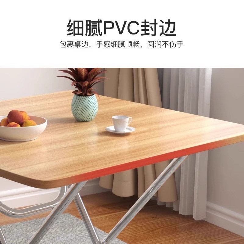 高脚桌子打牌四方桌可以折叠的收缩简易出租屋饭桌餐桌家用小型摆