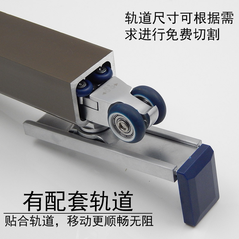 木门推拉门吊轮厨房卫生间吊轨上滑阳台移门静音带平衡滑轮重型轨