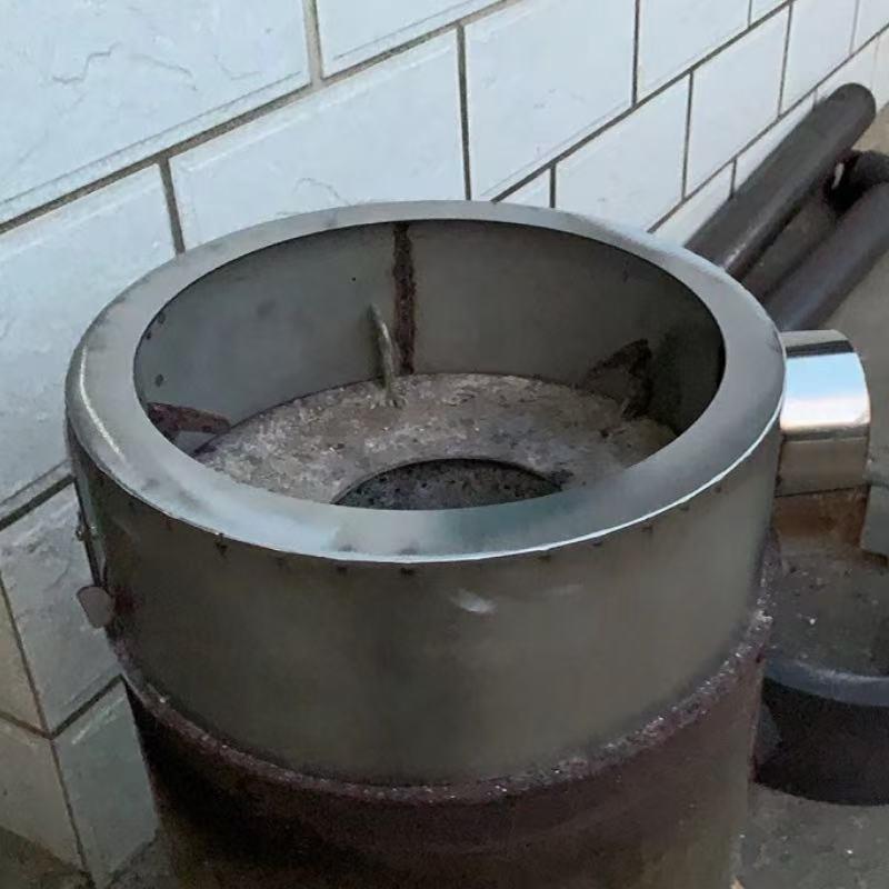 柴火炉加厚专用防飞沫加高圈木炭炉灶取暖炉芯不锈钢圆柱筒防风罩图片