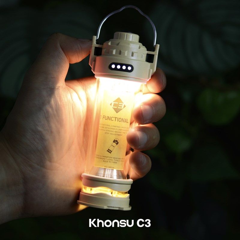 Khonsu C3战术露营灯led充电多功能帐篷营地灯手电
