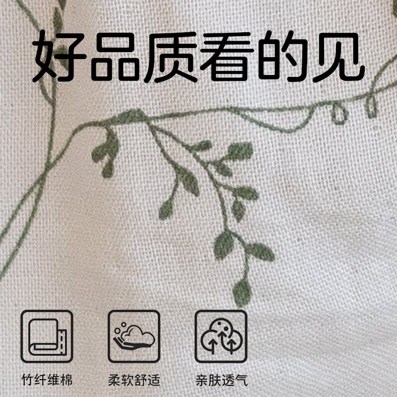 宝宝家居服套装竹纤维棉长袖睡衣女童春秋a类分体小孩套装双层纱
