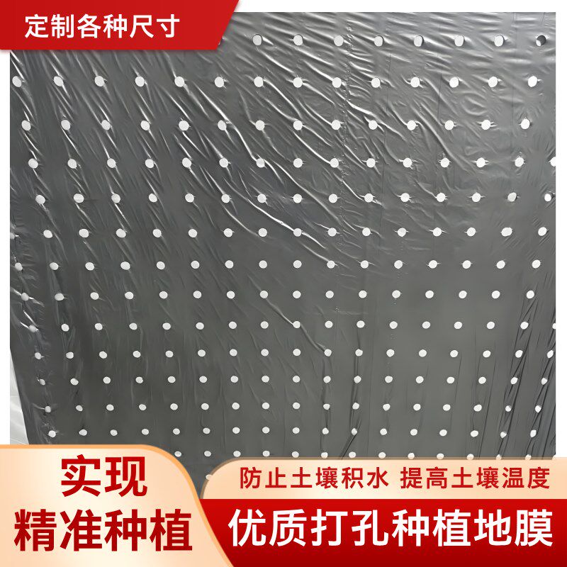 黑色塑料地膜薄膜农用圆孔大蒜种菜打孔果园羊肚菌全新料草莓除草
