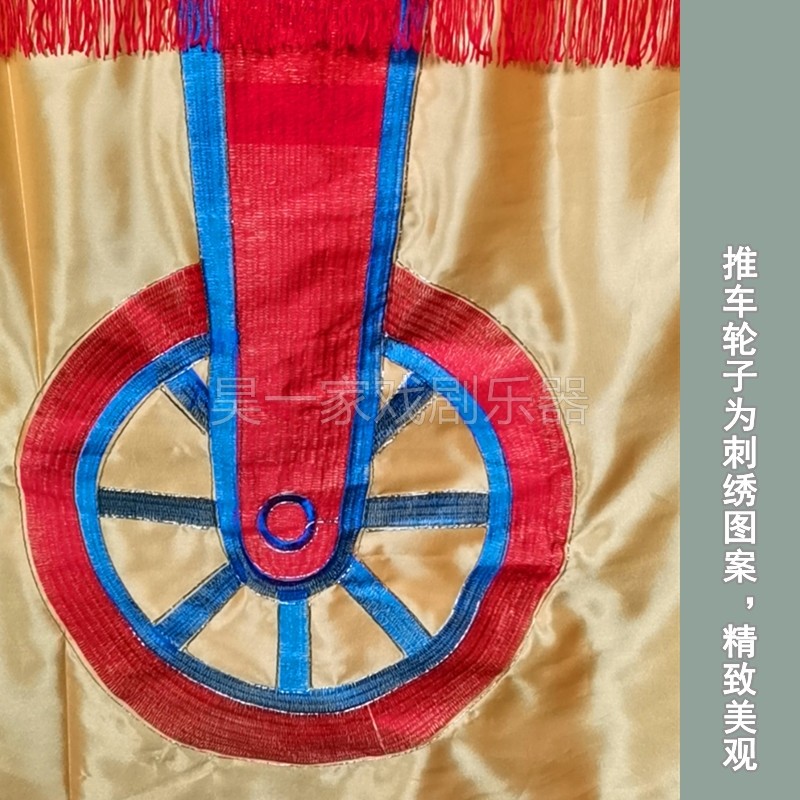 新款扭秧歌老汉小推车花彩车采莲花船轿红社火节日庙会表演出道具