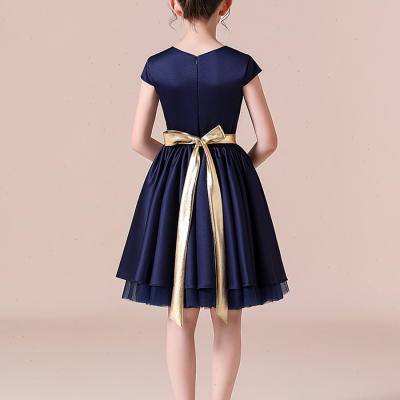 2023新款女童诗朗诵高端合唱团音乐团体比赛钢琴演出服主持小礼服