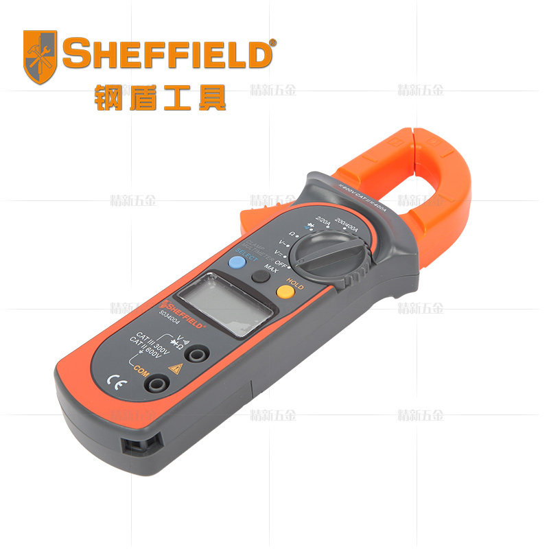 钢盾工具数字钳式万用表直流交流钳形表电容频率温度便携万用表