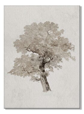 欧式复古艺术风格装饰无框画北欧风景素描帆布画墙壁挂画餐厅卧室