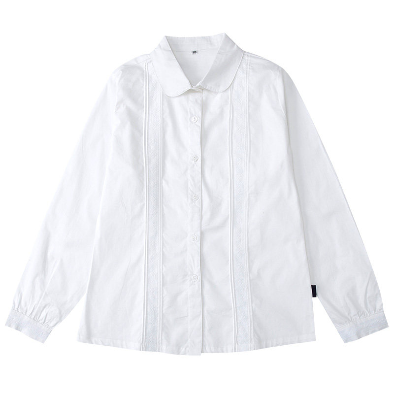 星森图校服 英伦学院风儿童各色衬衣色T恤纯棉长袖男女童衬衫礼服