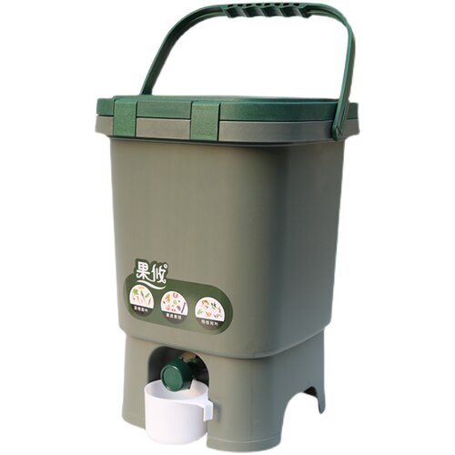 垃圾分类家庭用厨余堆肥桶厌氧发酵自制有机肥EM菌密封沤肥桶15L