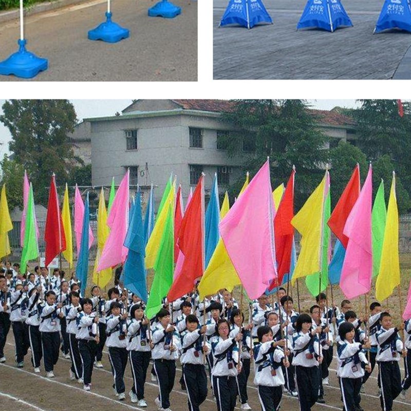 彩旗竹竿杆活动飘旗竹杆刀旗杆装饰五彩旗竹竿工地旗帜广告旗子杆