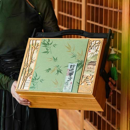 2026端午节粽子包装盒高档端午咸鸭蛋大肉粽提篮端午礼品盒空盒