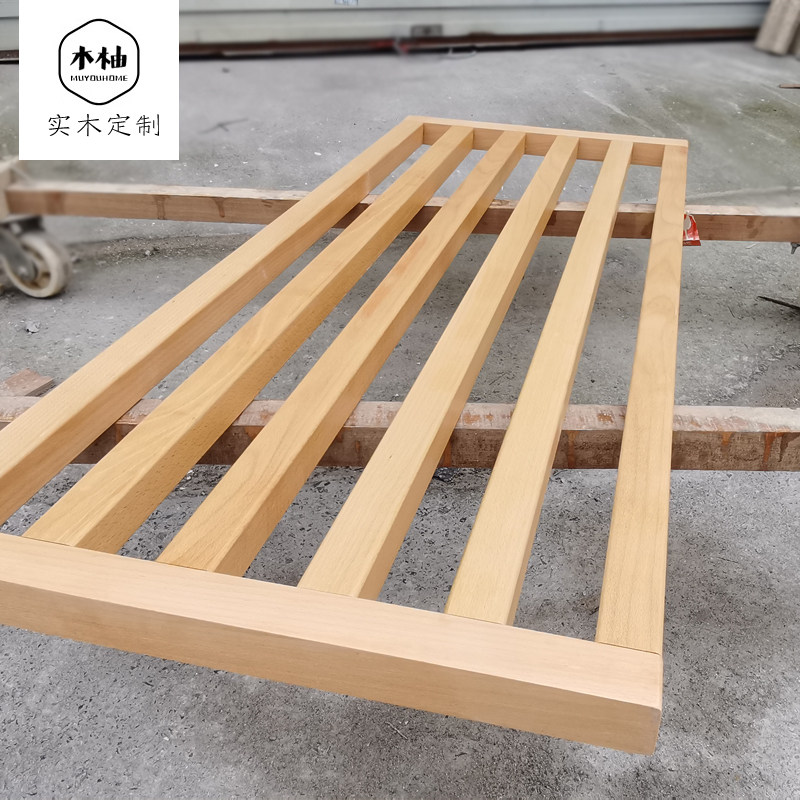 红橡木料榉木实木北欧屏风隔断加工木材DIY木质原木条木方50x50