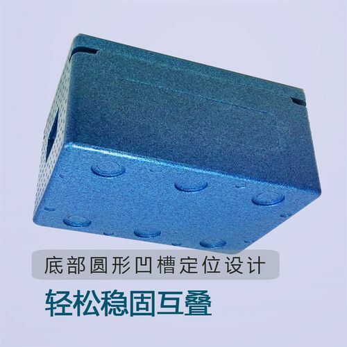 保温箱  EPPBOX 高密度EPP泡沫箱 EPP保温箱 保鲜箱 蓝色 22.5升