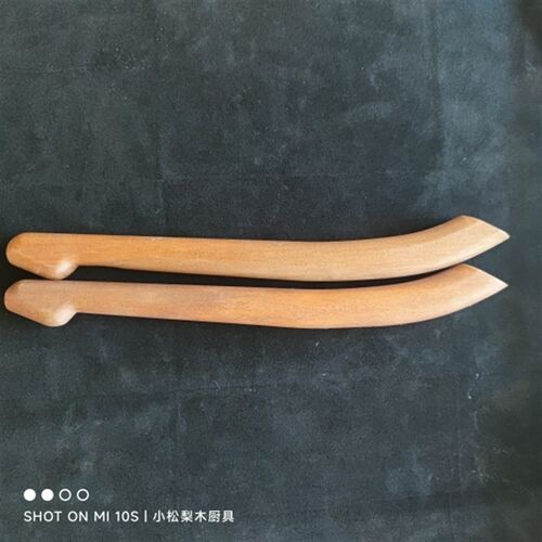 实木大鼓棒鼓锤刀型大鼓棒牛皮大鼓锤敲鼓棒