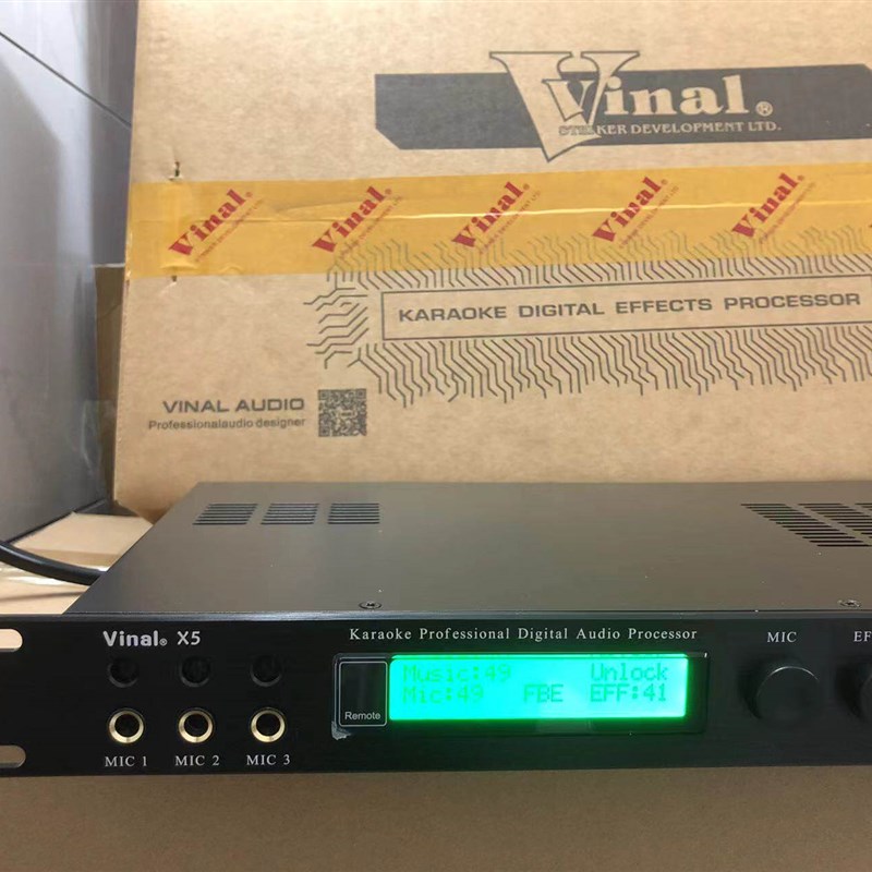 急售Vinal/韵乐X5前级数字效果器麦克风专业DSP音频处理器防啸叫
