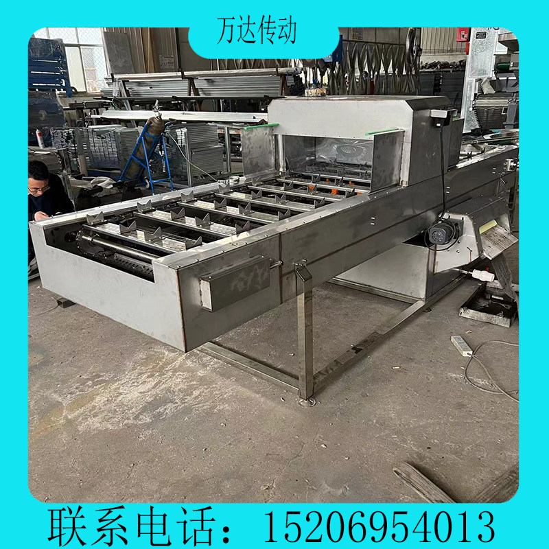 不锈钢链板清洗机工业链板高压清洗机爬坡链板机流水线果蔬喷淋机
