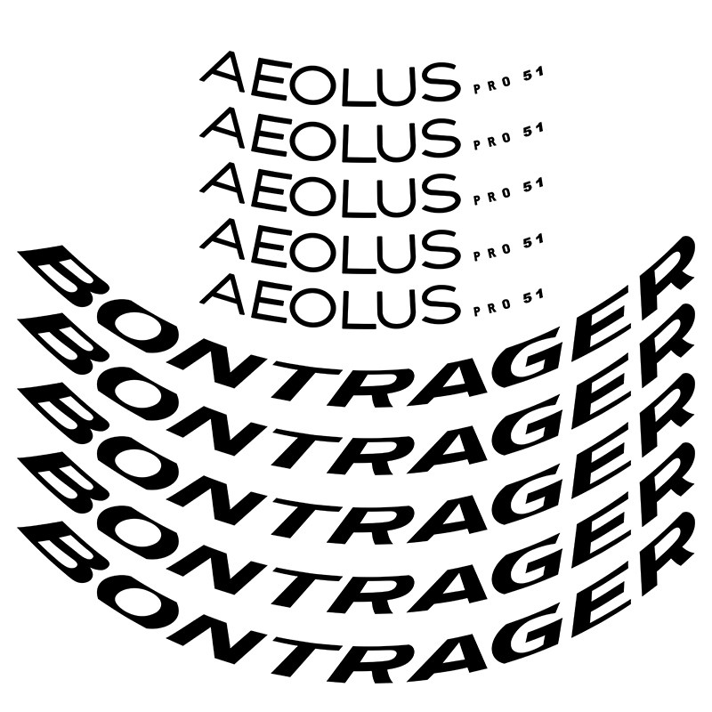 棒槌哥Bontrager Aeolus Pro 51 TLR轮组贴公路自行车碳刀圈贴纸