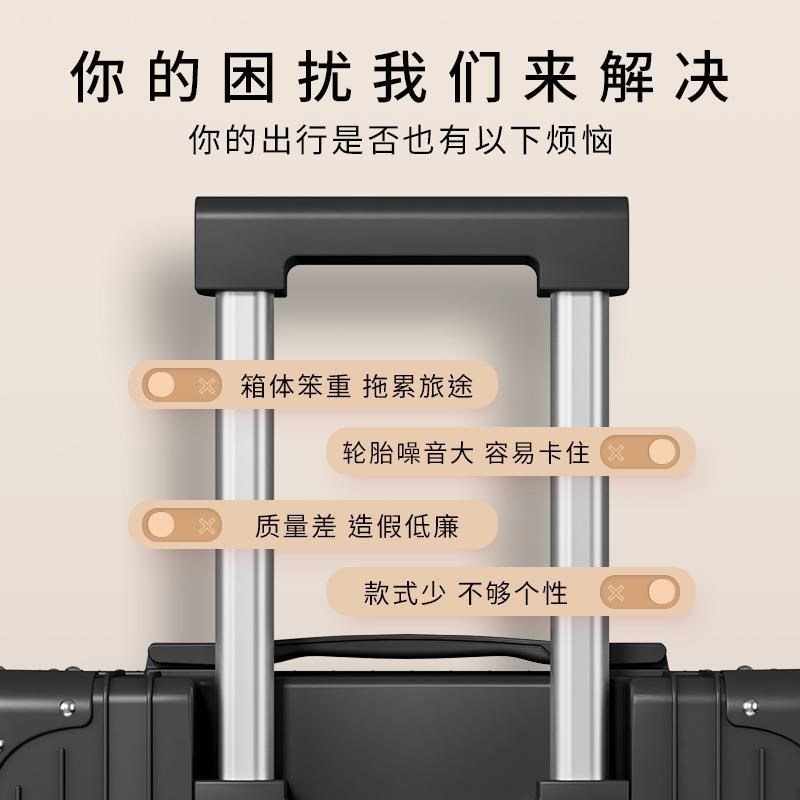行李箱女生旅行箱子母箱男密码箱子学生风结实加厚防摔皮箱拉杆箱