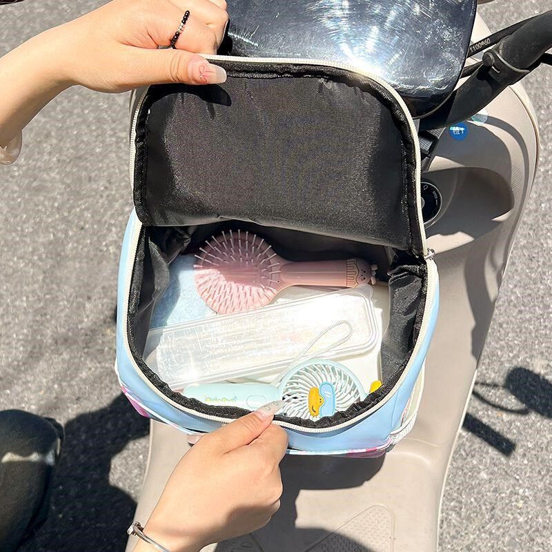电动车挂包可爱前置挂篮电车通用大容量高颜值收纳储物包电池收纳