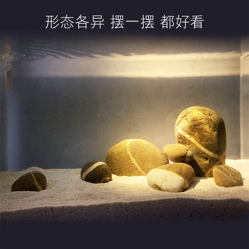 三湖缸造景天然鹅卵石慈鲷造景石原生缸南美缸龟缸鱼缸装饰溪流石