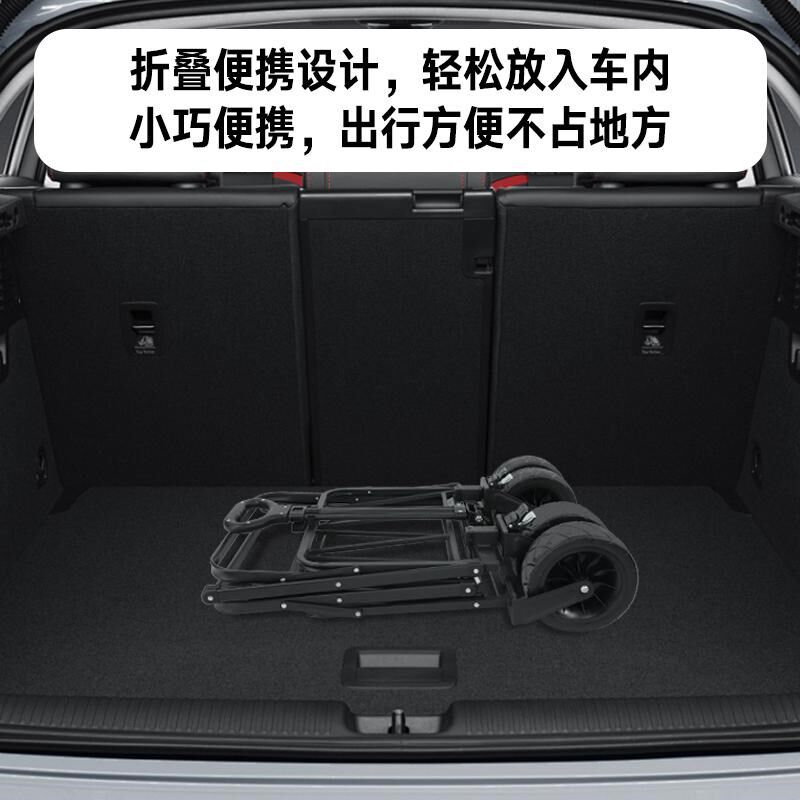 英克希影棚收纳摄影器材推车灯架摄影背景纸脚架折叠车营地车大容