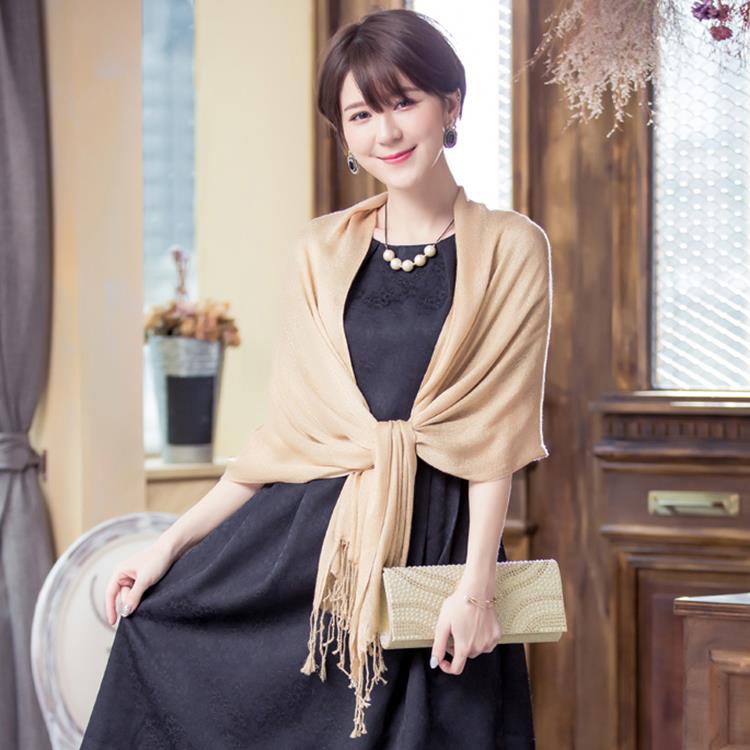 夏季婚礼新娘婚纱巾小披肩丝巾斗篷围巾女士伴娘服旗袍外搭88031