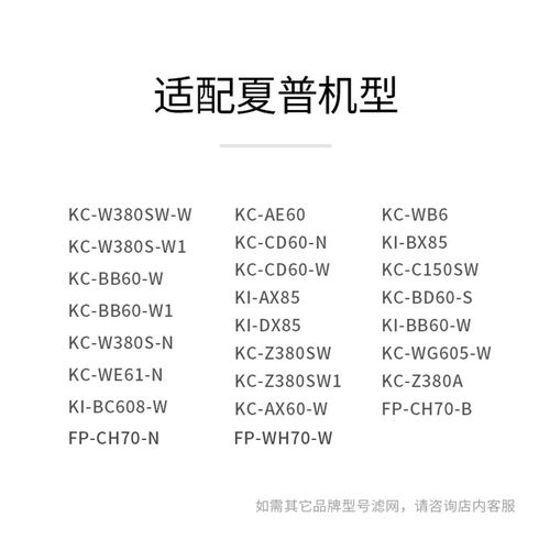全套适配夏普空气净化器过滤网KC-W380SW-W/Z380SW/WG605滤芯BB60