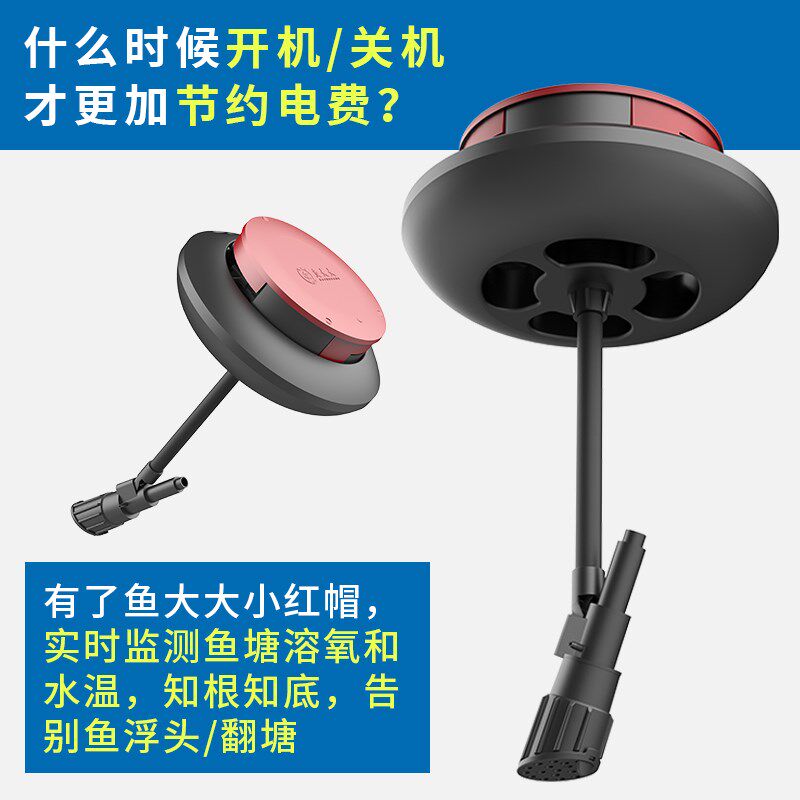 鱼大大溶氧仪荧光法监测水产养殖溶氧量水温小红帽自动水质检测仪