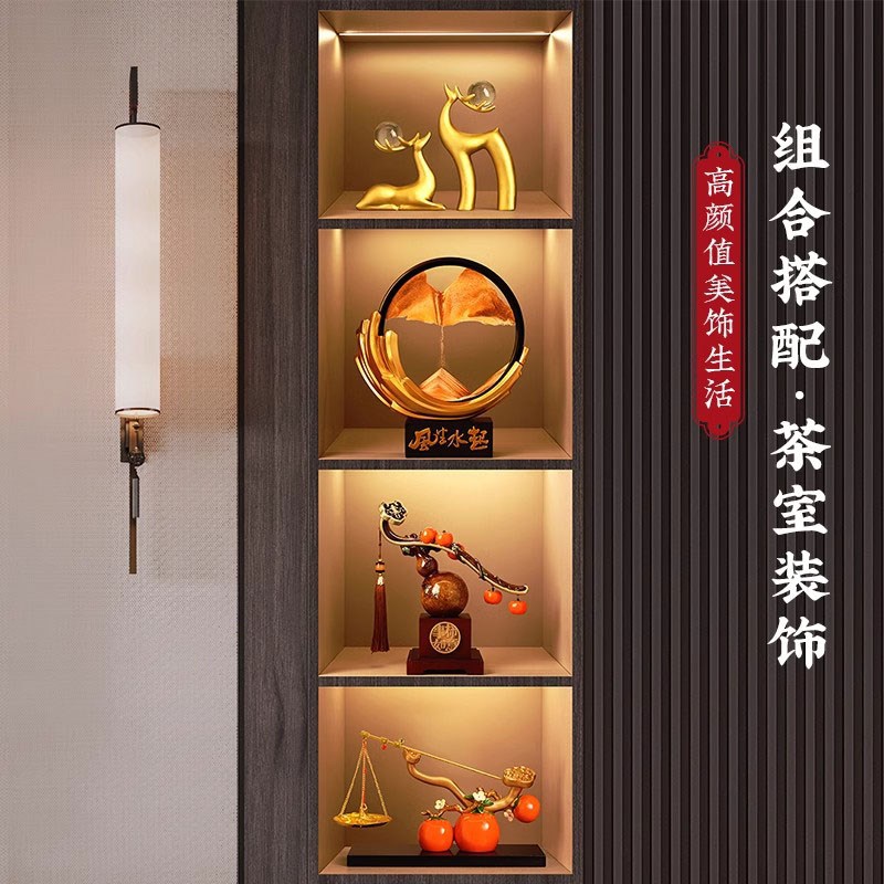 新中式柿柿如意柿子摆件葫芦客厅搬家礼物高端装饰品乔迁新居礼品