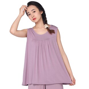 特大码300斤2胖mm女士背心宽松大码莫代尔薄胖妈妈睡衣加肥打底衫