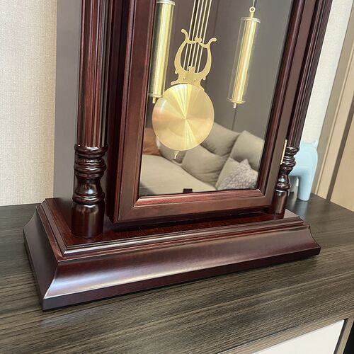 大座钟欧式台钟立钟新中式座钟静音扫秒整点音乐报时夜间自动止报