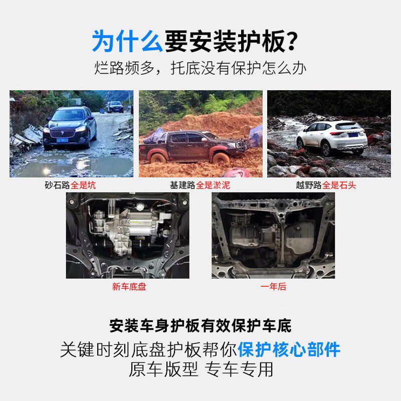 适配大众迈腾底盘护板车底发动机挡泥板油箱保护罩B8L隔音棉b8板