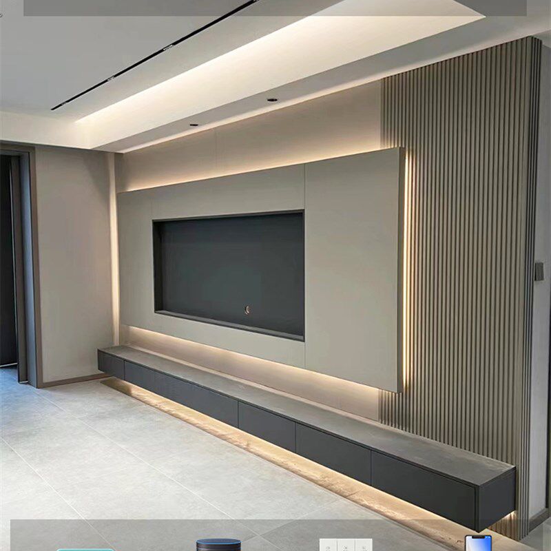 电视柜灯带智能客厅悬空背景墙氛围感应led灯家装自粘超薄线条灯