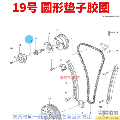 适配别克昂科拉沃蓝达凸轮轴电磁阀胶圈VVT阀胶圈O型密封胶圈油封