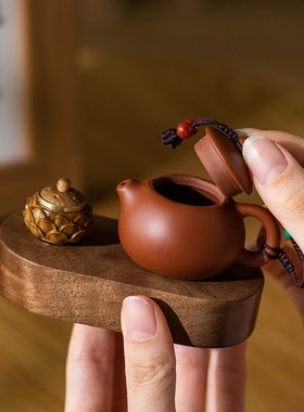 【特惠】紫砂小茶壶摆件家居香薰桌面装饰品手工香丸男女创意茶宠