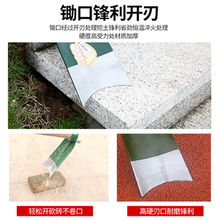 锄头家用种菜挖地锰钢锄草镢头农具农用工具大全老式挖冬笋多功能