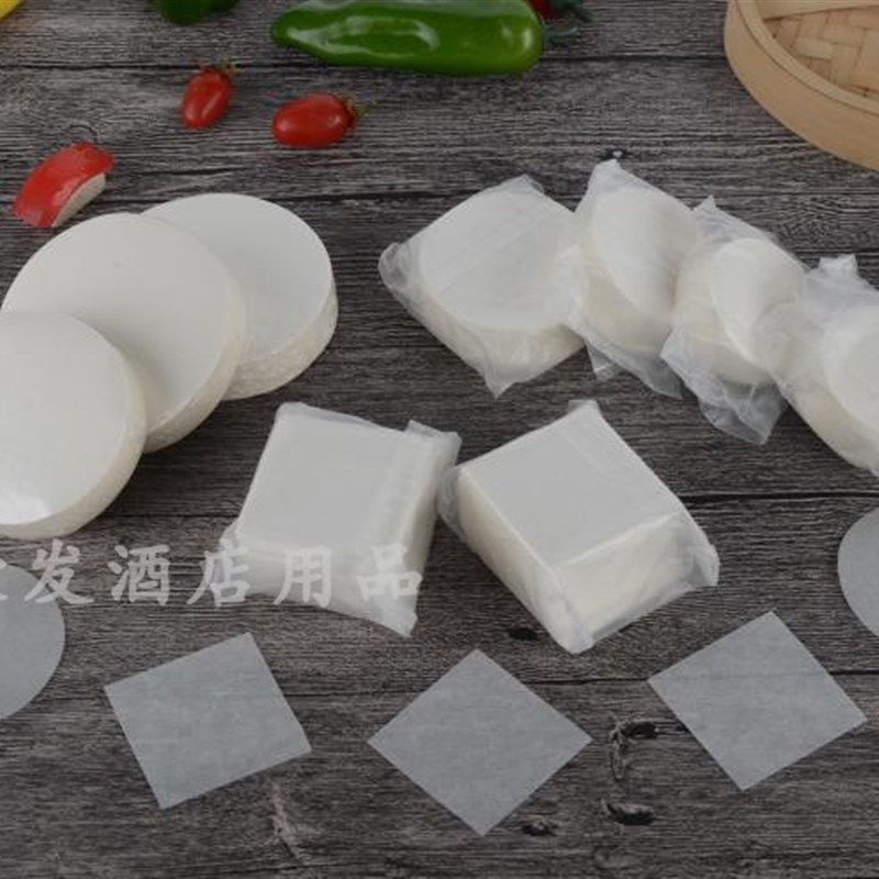 蒸笼纸不粘圆形包子纸馒头纸垫一次性家用屉蒸锅油纸垫蒸笼布一万