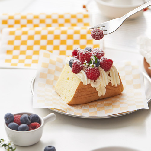 创意防油纸油炸小吃食品隔油垫纸一次性吸油烘焙用纸耐高温18*18